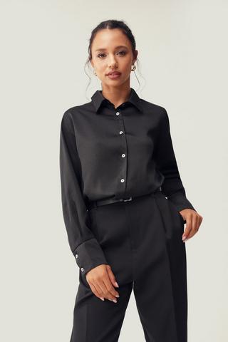 Slouchy Satin Shirt