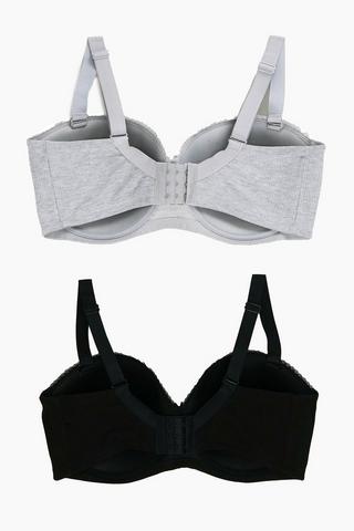 2 Pack Balconette Bras