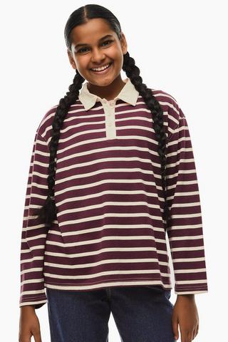 Oversized Stripe Golfer
