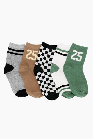 5 Pack Socks