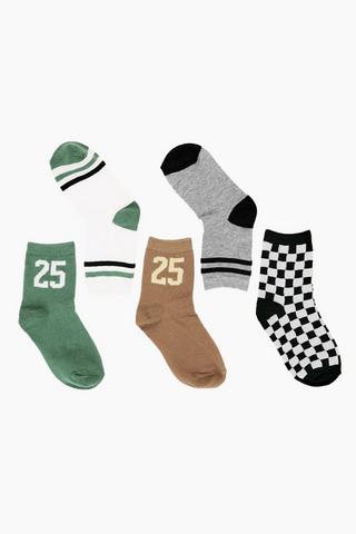 5 Pack Socks