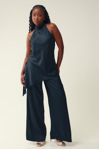 Satin Wide Leg Pants