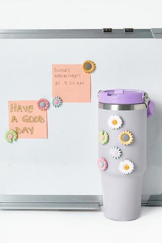 Flower Magnetic Badges