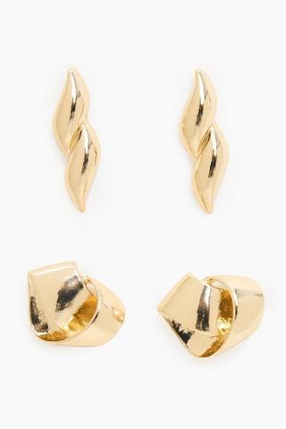 2 Pack Stud Earrings