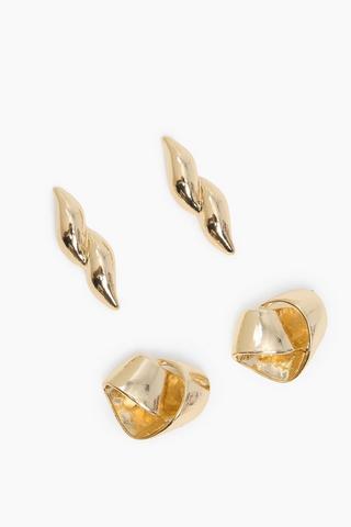 2 Pack Stud Earrings