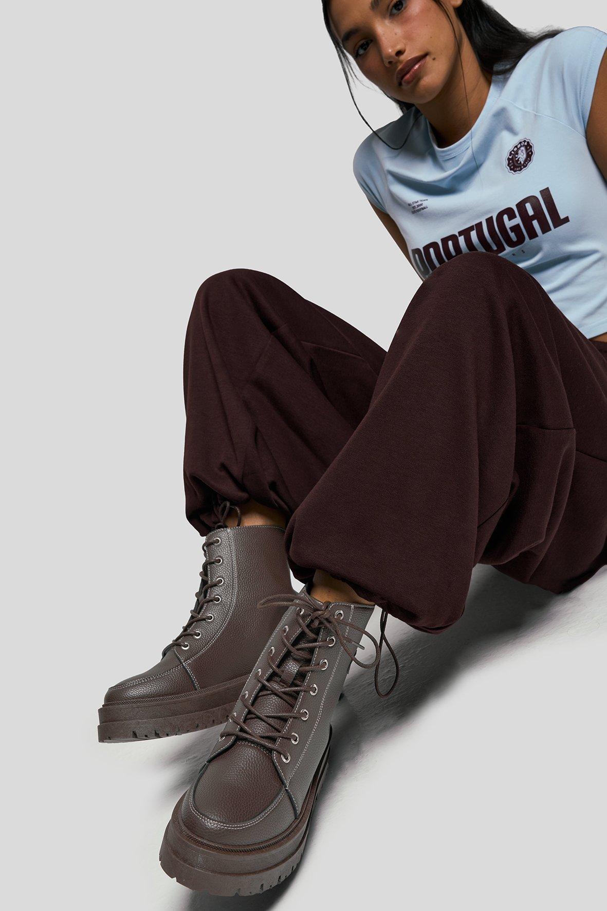 靴 BELLY BUTTON lace up boots Lace-up Boot