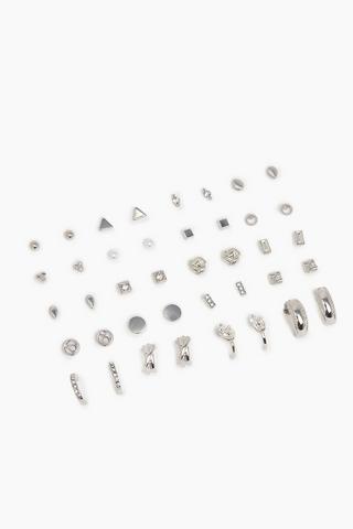 20 Pack Stud And Hoop Earrings