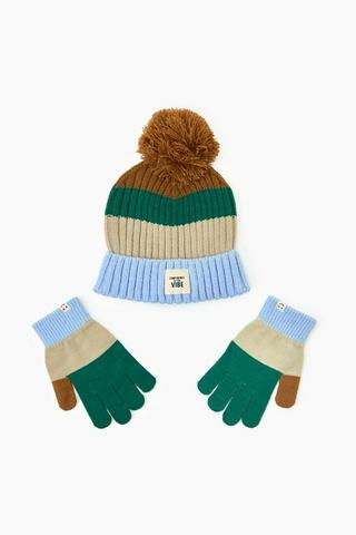 Beanie And Gloves Set