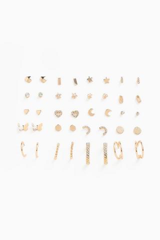 20 Pack Stud And Hoop Earrings