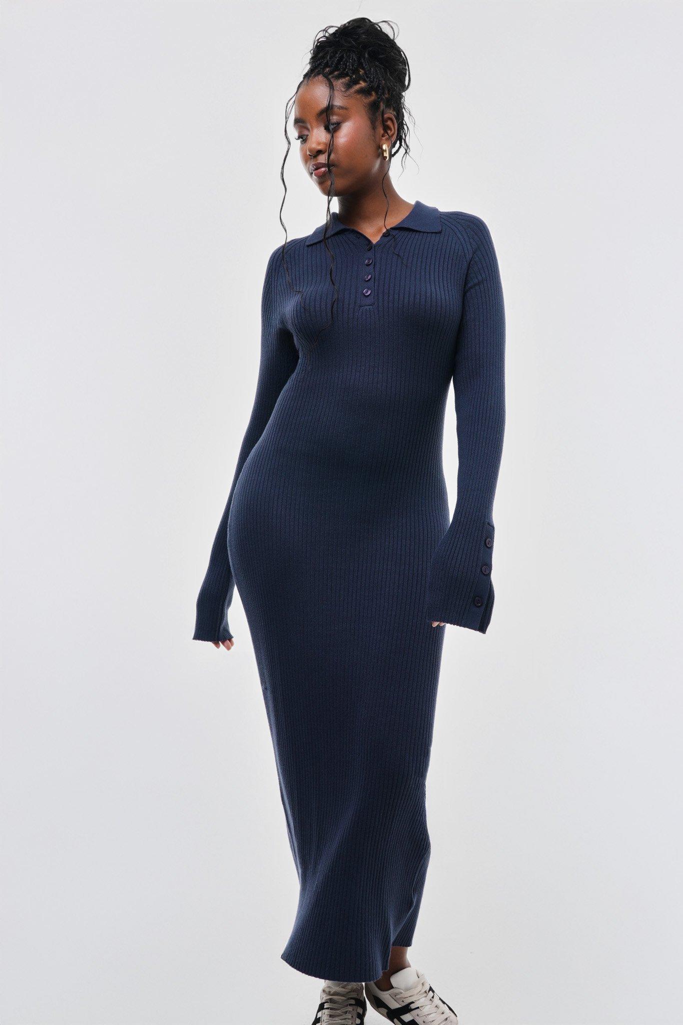 ワンピース Herlipto Pantheon Checked Knit Dress M Knit Bodycon Dress