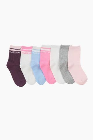 7 Pack Anklet Socks