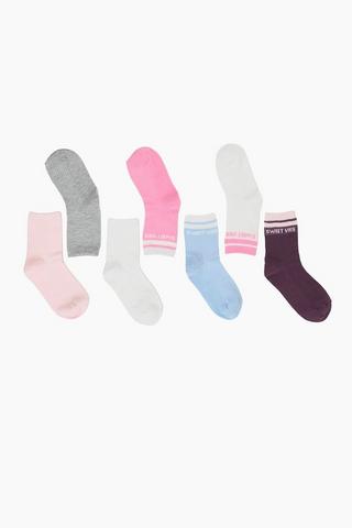 7 Pack Anklet Socks