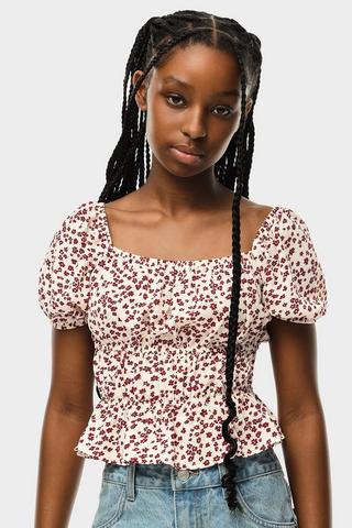 Floral Peplum top