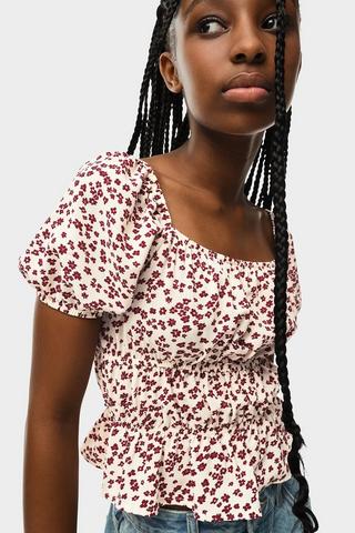 Floral Peplum top
