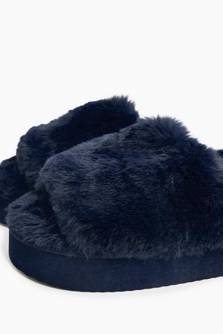 Fluffy Platform Slipper
