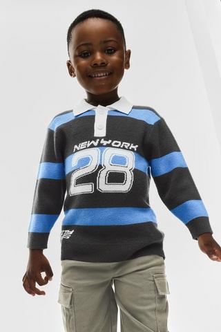Stripe Knit Golfer