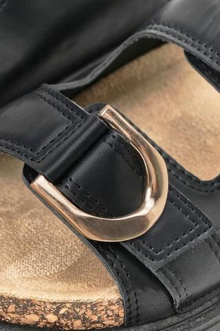 Platform Double Buckle Sandals