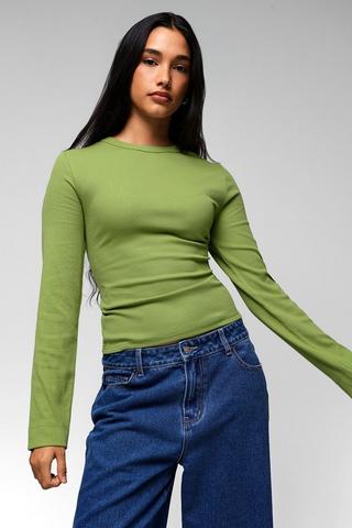 Ribbed Fitted Top