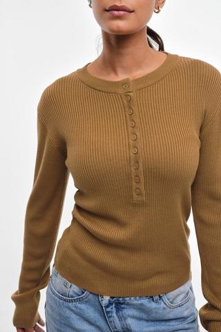 Knit Henley Top