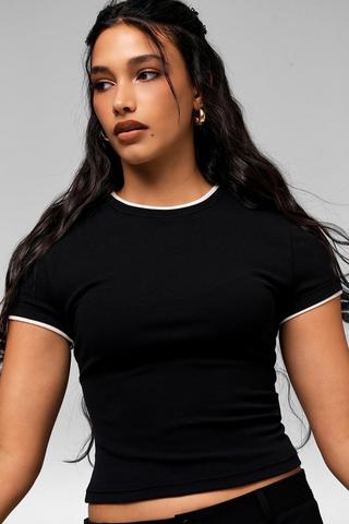 Ribbed Fitted Top