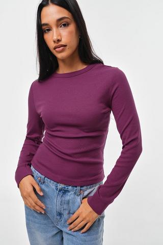 Ribbed Fitted Top
