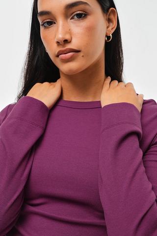 Ribbed Fitted Top