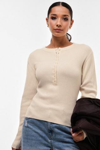 Knit Henley Top