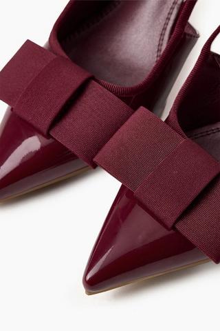 Bow Slingback Court Heel
