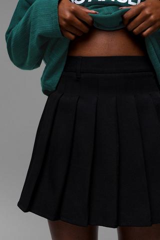 Pleated Mini Skirt