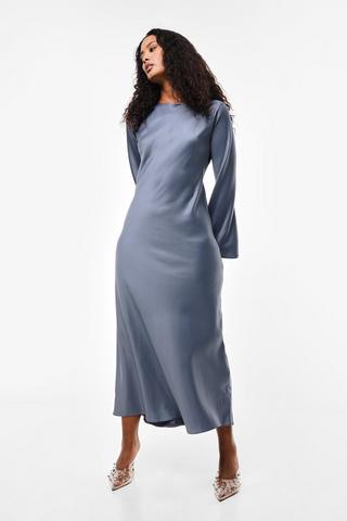 Satin Column Dress