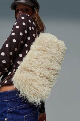 Faux Fur Clutch Bag
