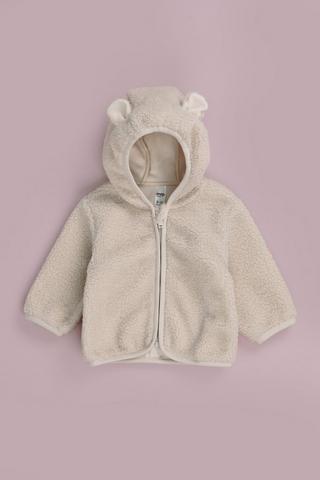 TEDDY FUR JACKET HOOD AND EARS