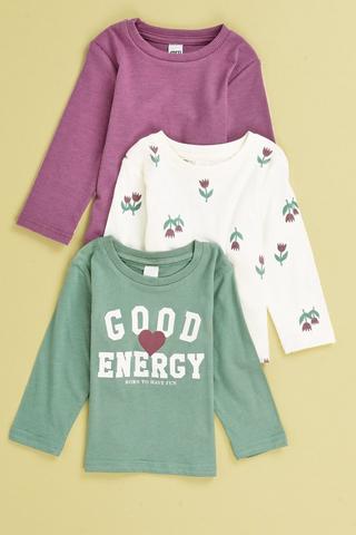 3 Pack Long Sleeve T-Shirt