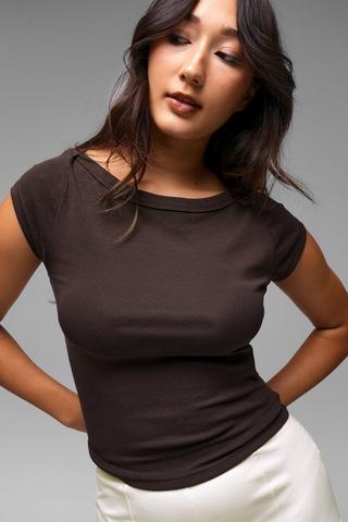 Ribbed Fitted Top