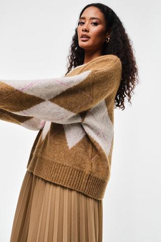 Argyle Pullover