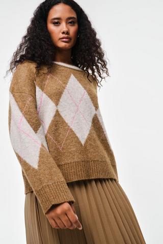 Argyle Pullover