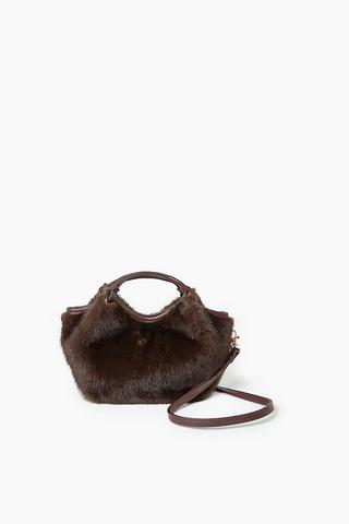 Faux Fur Mini Tote Bag