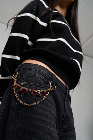 Cherry Chain Keyring