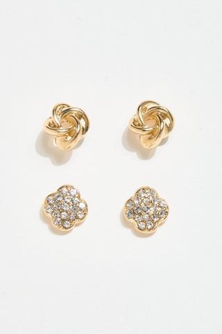 2 Pack Stud Earrings