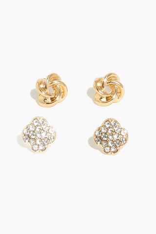 2 Pack Stud Earrings