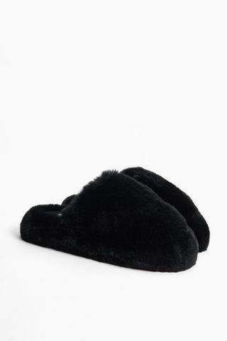 Platform Fluffy Slipper