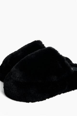 Platform Fluffy Slipper