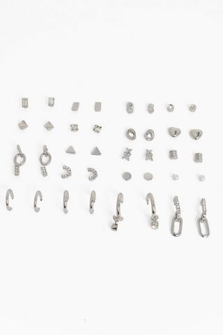 20 Pack Stud And Hoop Earrings