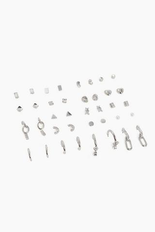 20 Pack Stud And Hoop Earrings