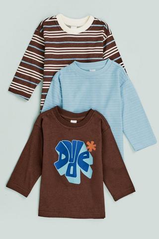 3 Pack Long Sleeve T-Shirts