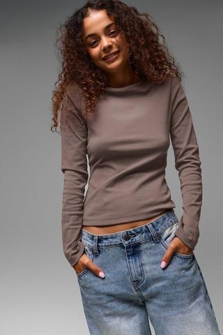 Ribbed Fitted Top