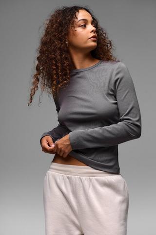 Ribbed Fitted Top