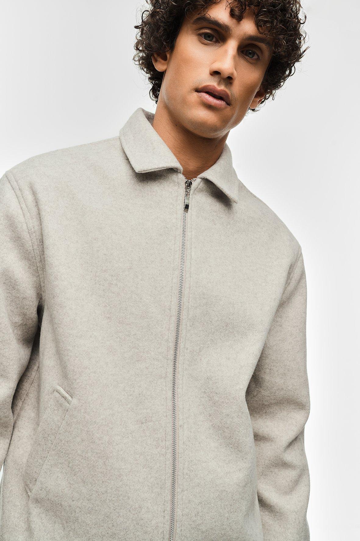 JACKET HARRINGTON PILE AFFA グレー public | (3色展開) Jacket Harrington Hopsack Cupro Linen * Graphpaper Mサイズ ジャケット・アウター