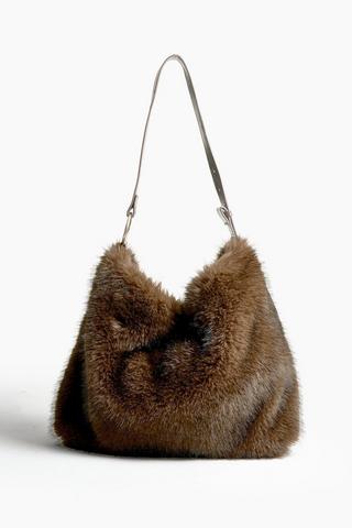 Faux Fur Clutch Bag