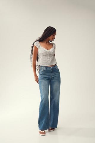 Rigid Wide Leg Denim